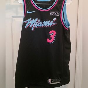 Nike Black and Pink Miami Jersey